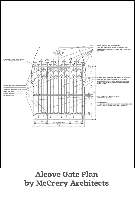 Church chapel railings